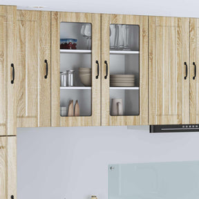 Vidaxl wandglas cabinet lucca sonoma eiken 80 x 31 x 80 cm