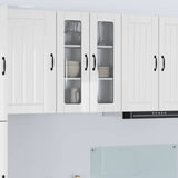 Vidaxl wandglas cabinet lucca hoogglans wit 60 x 31 x 80 cm