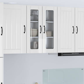 Vidaxl wandglas cabinet lucca hoogglans wit 60 x 31 x 80 cm