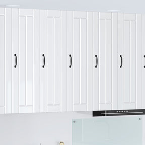Vidaxl wandkast lucca hoogglans wit 30 x 31 x 100 cm bewerkt hout