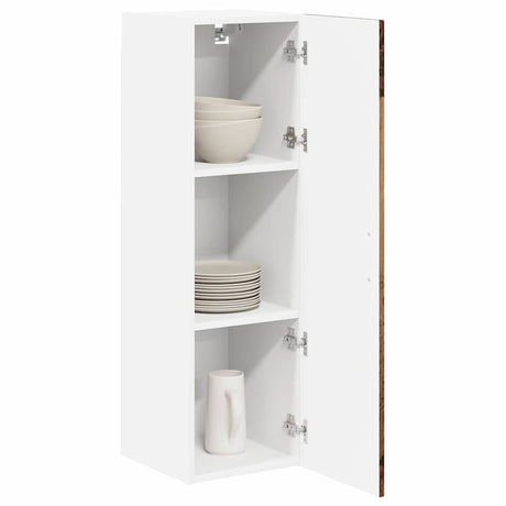 Vidaxl wandkast lucca oud hout 30 x 31 x 100 cm bewerkt hout
