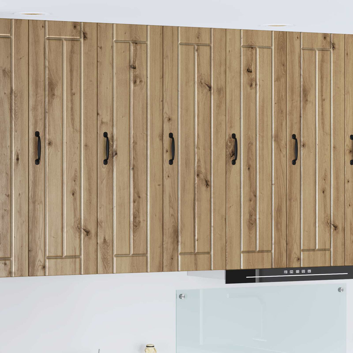Vidaxl wandkast lucca artisanaal eiken 30 x 31 x 100 cm bewerkt hout