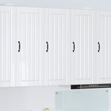 Vidaxl wandkast lucca hoogglans wit 40 x 31 x 100 cm bewerkt hout