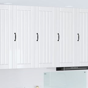 Vidaxl wandkast lucca hoogglans wit 40 x 31 x 100 cm bewerkt hout