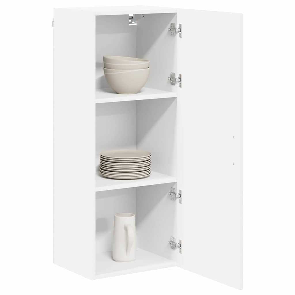 Vidaxl wandkast lucca hoogglans wit 40 x 31 x 100 cm bewerkt hout