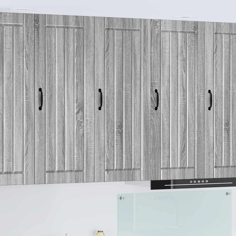 Vidaxl wandkast lucca grijs sonoma 40 x 31 x 100 cm bewerkt hout