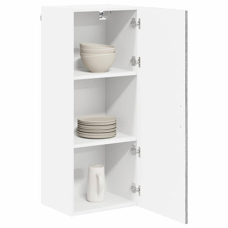 Vidaxl wandkast lucca grijs sonoma 40 x 31 x 100 cm bewerkt hout