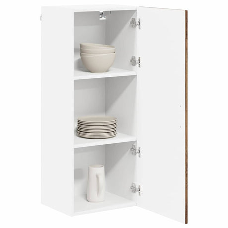 Vidaxl wandkast lucca oud hout 40 x 31 x 100 cm bewerkt hout