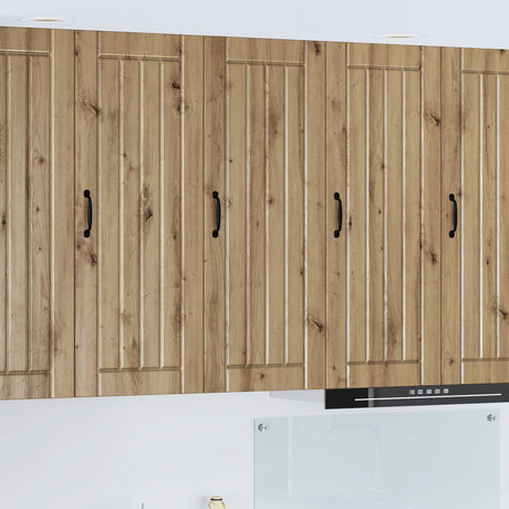 Vidaxl wandkast lucca artisanaal eiken 40 x 31 x 100 cm bewerkt hout