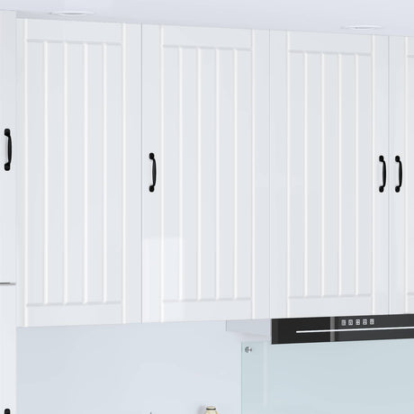 Vidaxl wandkast lucca hoogglans wit 50 x 31 x 100 cm bewerkt hout