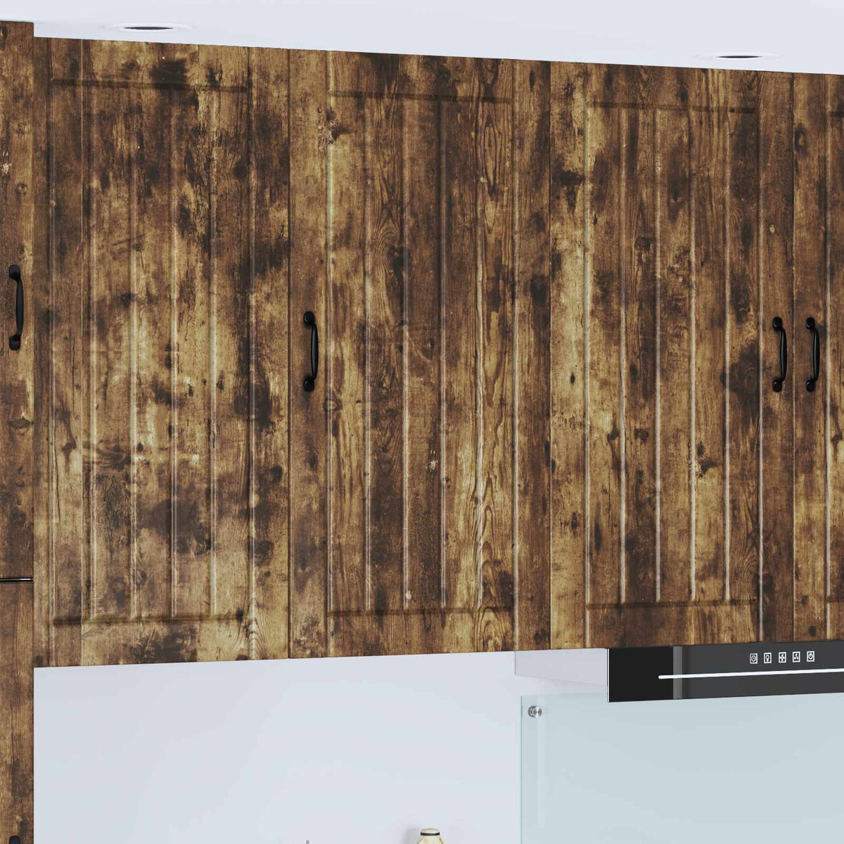 Vidaxl wandkast lucca gerookt eiken 50 x 31 x 100 cm bewerkt hout