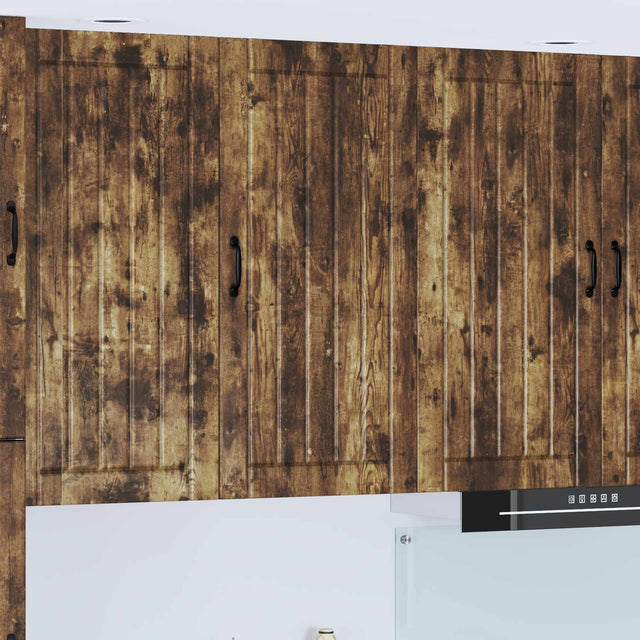 Vidaxl wandkast lucca gerookt eiken 50 x 31 x 100 cm bewerkt hout