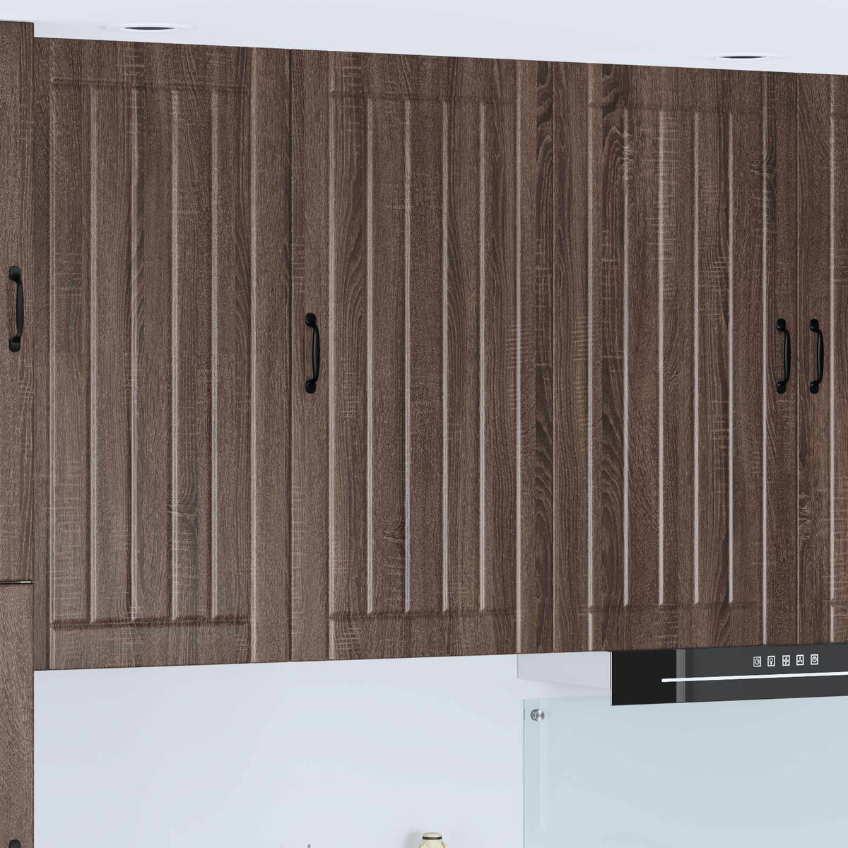 Vidaxl wandkast lucca bruin eiken 50 x 31 x 100 cm bewerkt hout