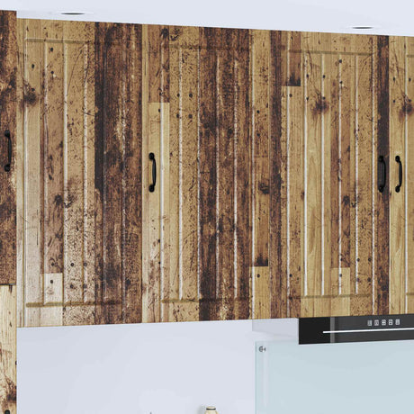 Vidaxl wandkast lucca oud hout 50 x 31 x 100 cm bewerkt hout