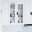 Vidaxl wandglas cabinet lucca hoogglans wit 80 x 31 x 100 cm