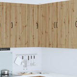 Vidaxl wandhoekkast lucca artisanaal eiken 57 x 57 x 100 cm
