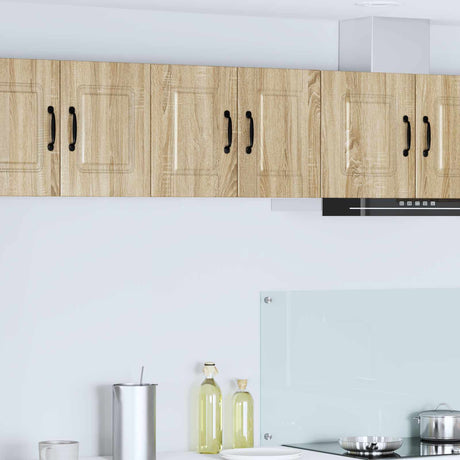Vidaxl wandkast porto 2 st sonoma eiken bewerkt hout