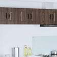 Vidaxl wandkast porto 2 st bruin eiken bewerkt hout