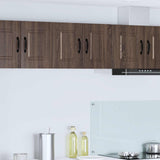 Vidaxl wandkast porto 2 st bruin eiken bewerkt hout