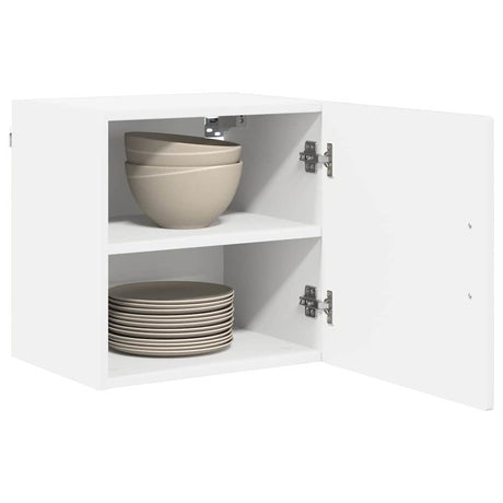 Vidaxl wandkast porto 2 st hoogglans wit bewerkt hout