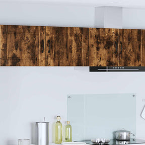 Vidaxl wandkast porto 2 st gerookt eiken bewerkt hout