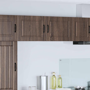 Vidaxl wandkast porto 2 st bruin eiken bewerkt hout
