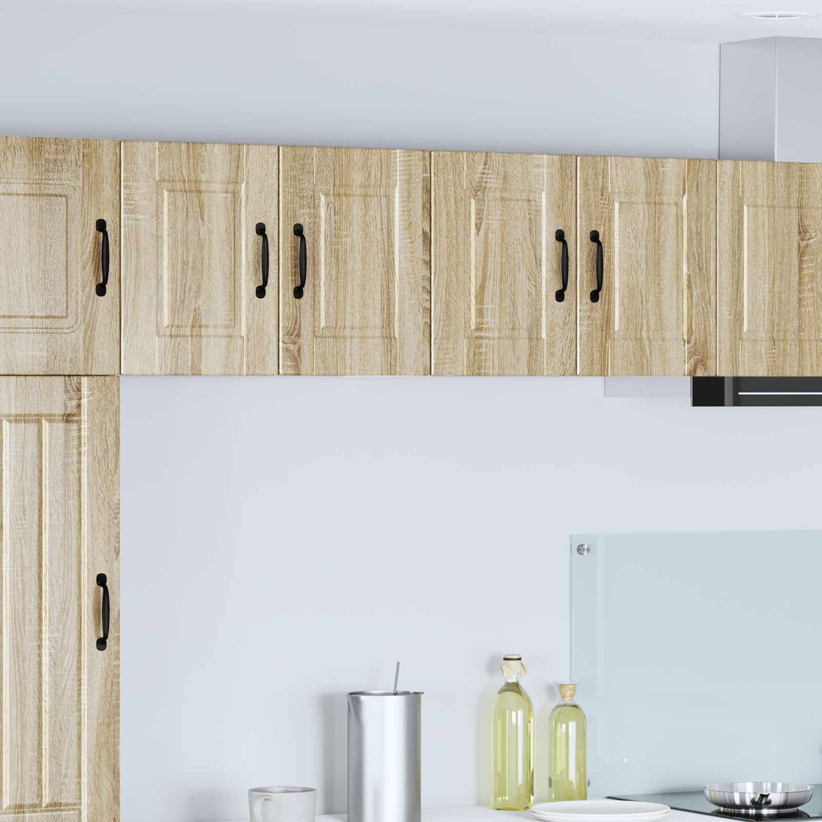 Vidaxl wandkast porto 2 st sonoma eiken bewerkt hout
