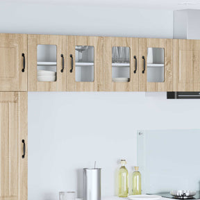 Vidaxl wandglas cabinet porto sonoma eiken 60 x 31 x 40 cm