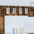 Vidaxl wandglas cabinet porto gerookt eiken 60 x 31 x 40 cm