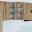 Vidaxl wandglas cabinet porto artisan eiken 40 x 31 x 80 cm
