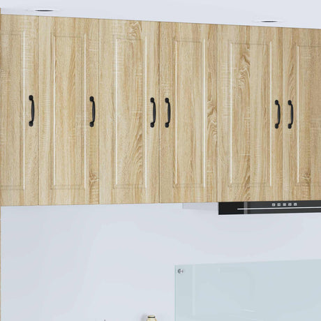 Vidaxl wandkast porto 2 st sonoma eiken bewerkt hout