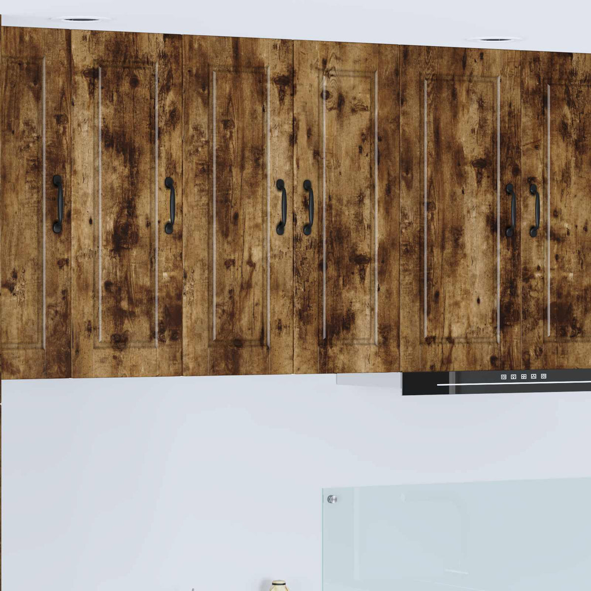 Vidaxl wandkast porto gerookt eiken 30 x 31 x 80 cm bewerkt hout