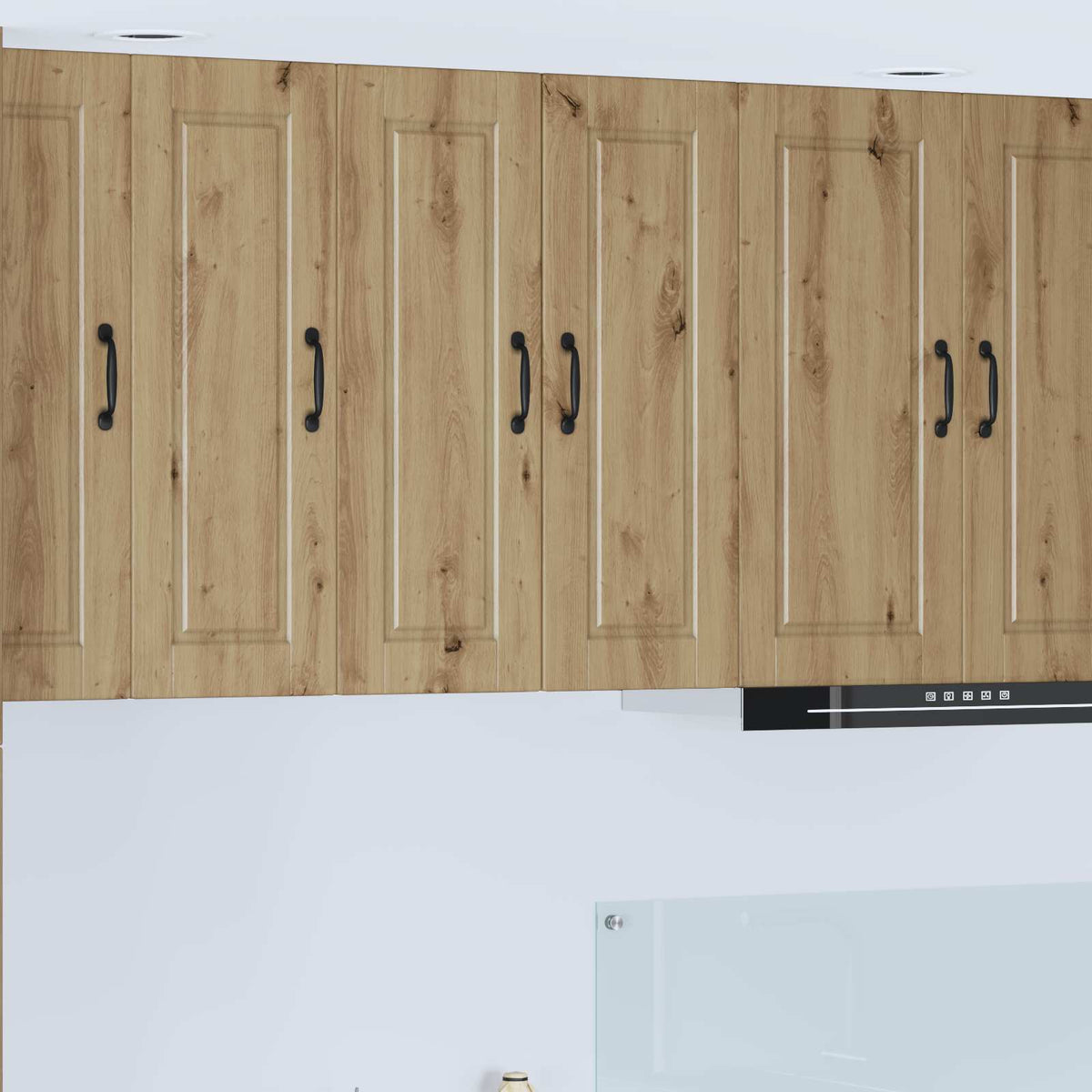 Vidaxl wandkast porto 2 st artisan eiken bewerkt hout