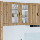 Vidaxl wandglas cabinet porto artisan eiken 80 x 31 x 80 cm
