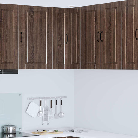 Vidaxl wandhoekkast porto bruin eiken 57 x 57 x 80 cm bewerkt hout