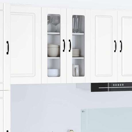 Vidaxl wandglas cabinet porto wit 60 x 31 x 80 cm bewerkt hout
