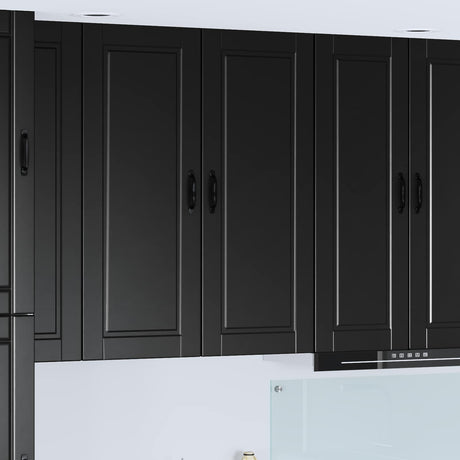 Vidaxl wandkast porto zwart 40 x 31 x 100 cm bewerkt hout