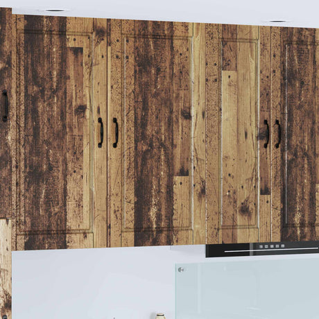 Vidaxl wandkast porto oudhout 50 x 31 x 100 cm bewerkt hout