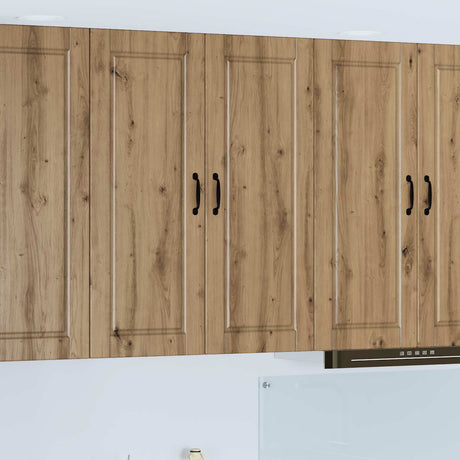 Vidaxl wandkast porto artisan eiken 80 x 31 x 100 cm bewerkt hout