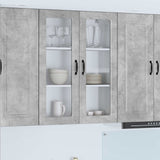 Vidaxl wandglas cabinet porto beton grijs 80 x 31 x 100 cm