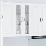 Vidaxl wandglas cabinet porto hoogglans wit 60 x 31 x 100 cm