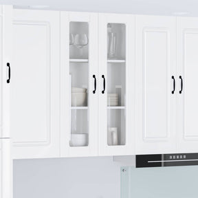 Vidaxl wandglas cabinet porto hoogglans wit 60 x 31 x 100 cm