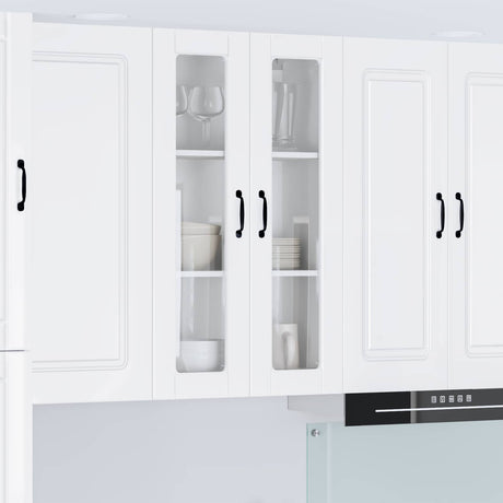 Vidaxl wandglas cabinet porto hoogglans wit 60 x 31 x 100 cm