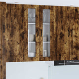 Vidaxl wandglas cabinet porto gerookt eiken 60 x 31 x 100 cm