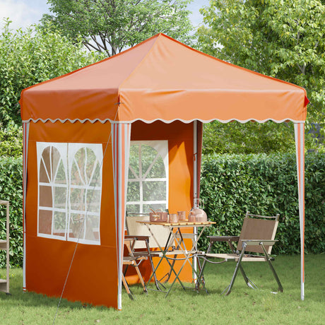 Vidaxl pop-up partytent 195 x 195 x 245 cm oranje oxford stof