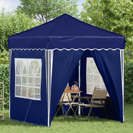 Vidaxl pop-up partytent 195 x 195 x 245 cm blauw oxford stof