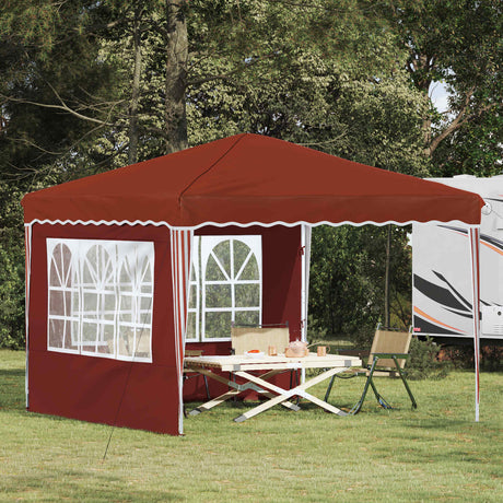Vidaxl pop-up partytent 288 x 288 x 245 cm terracotta oxford stof