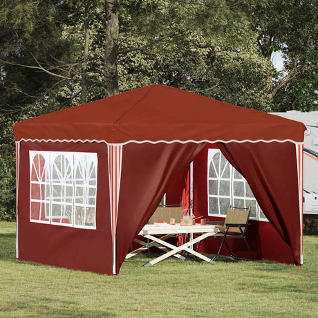 Vidaxl pop-up partytent 288 x 288 x 245 cm terracotta oxford stof