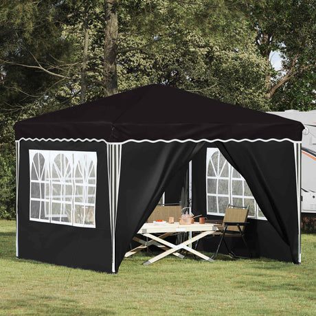 Vidaxl pop-up partytent 288 x 288 x 245 cm zwart oxford stof