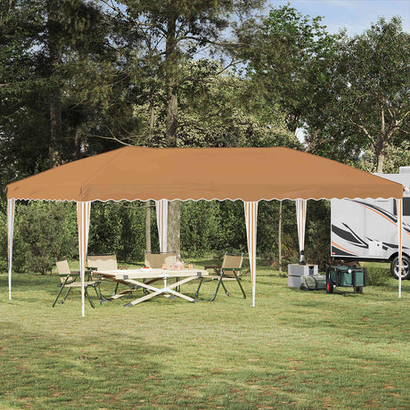 Vidaxl pop-up partytent 575 x 290 x 245 cm beige